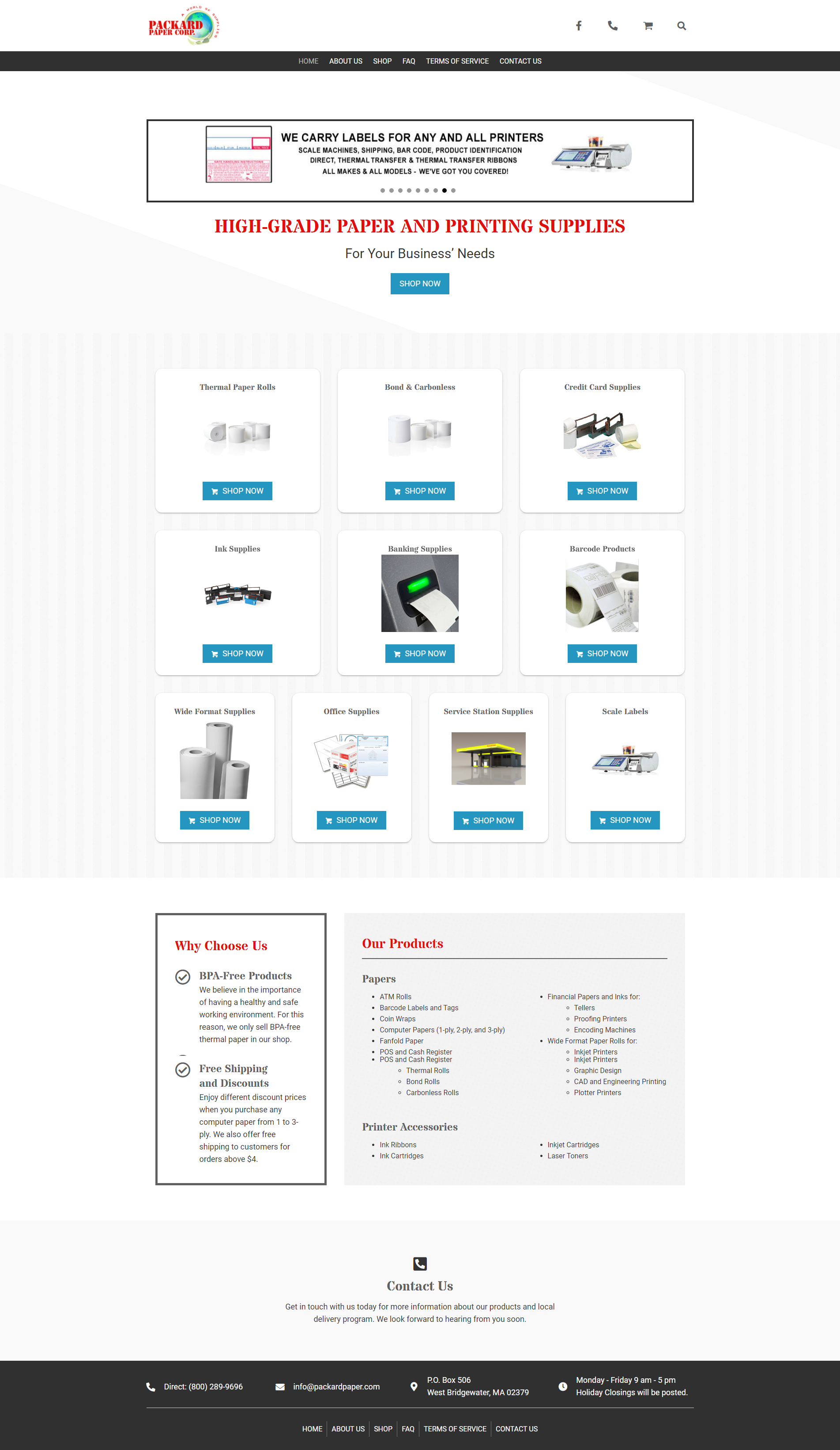 Coastal Packard Paper Corp Web