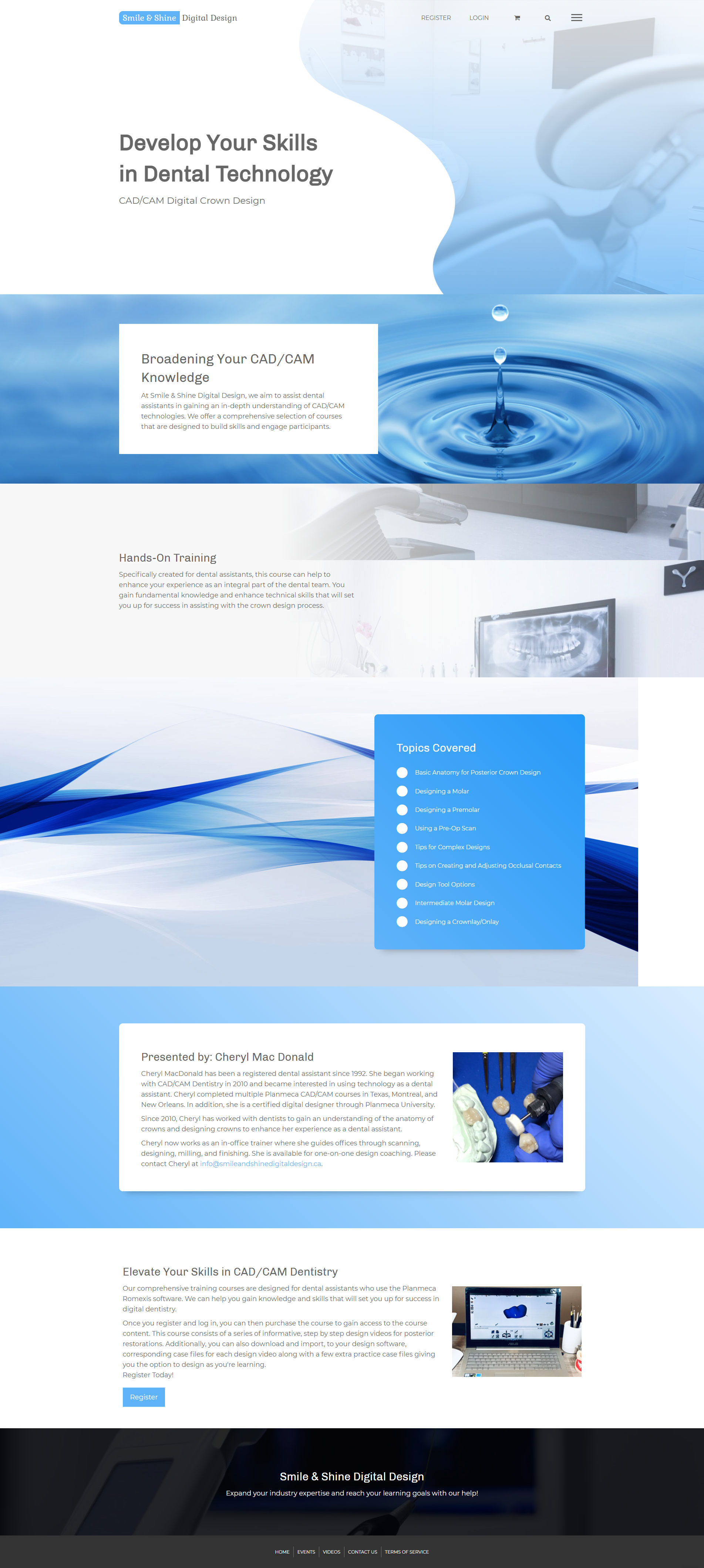 Coastal Smile and Shine Digital Design Web